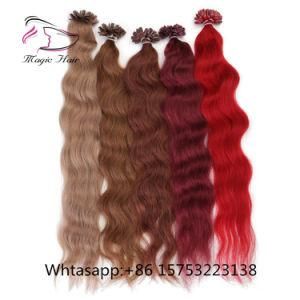 Evermagic Hot Selling Good Quality U Tip Keratin Remy Human Hair Extension