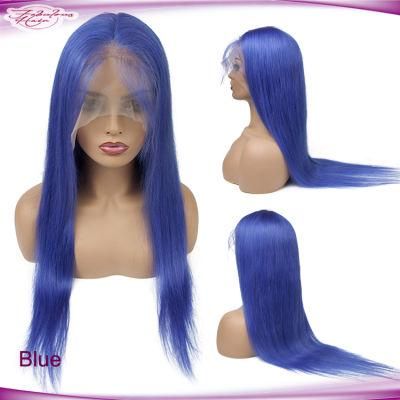 Cheap Brazilian Blue Wig Raw Virgin Real Hair for Women