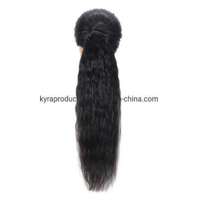 Straight Wrap Around Ponytail Human Hair Brazilian Pony Tail Remy Hair Clip in Ponytail Extensions for Women