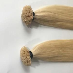 613# Prebonded Flat Nail Tip Brazilian Virgin Remy Human Hair Extensions