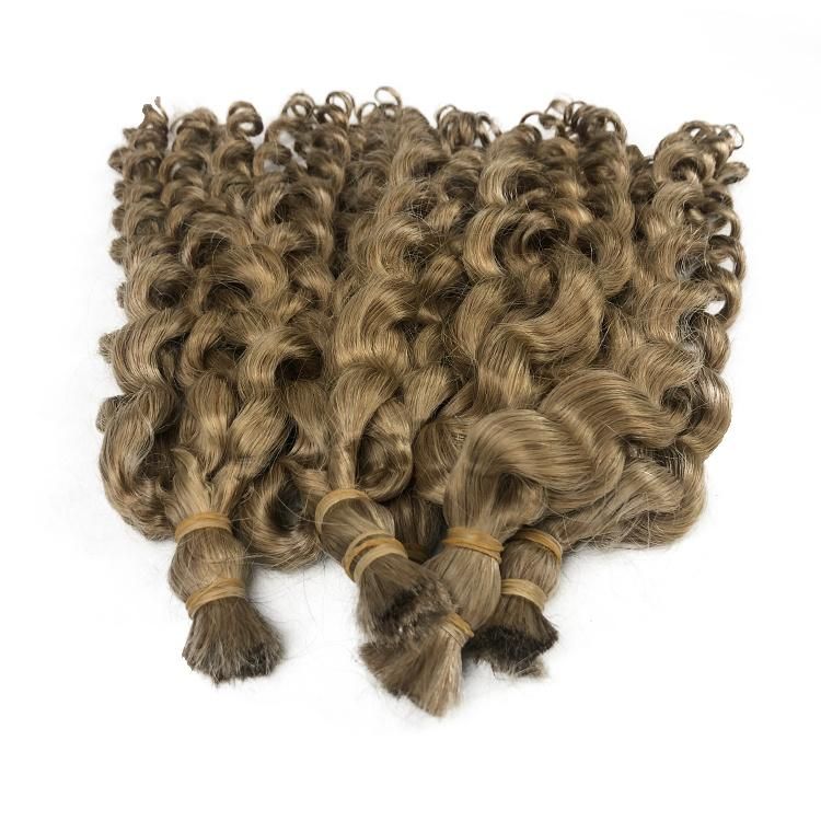 Brazilian Raw Human Hair Double Drawn Water Wave Curly Hair Bulk #27