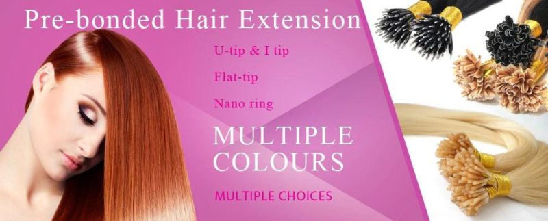 Human Natural Hair U Tip Remy Brazilian Hair Extension