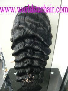 Deep Weave 100% Indian Remy Human Hair Full Lace Wig