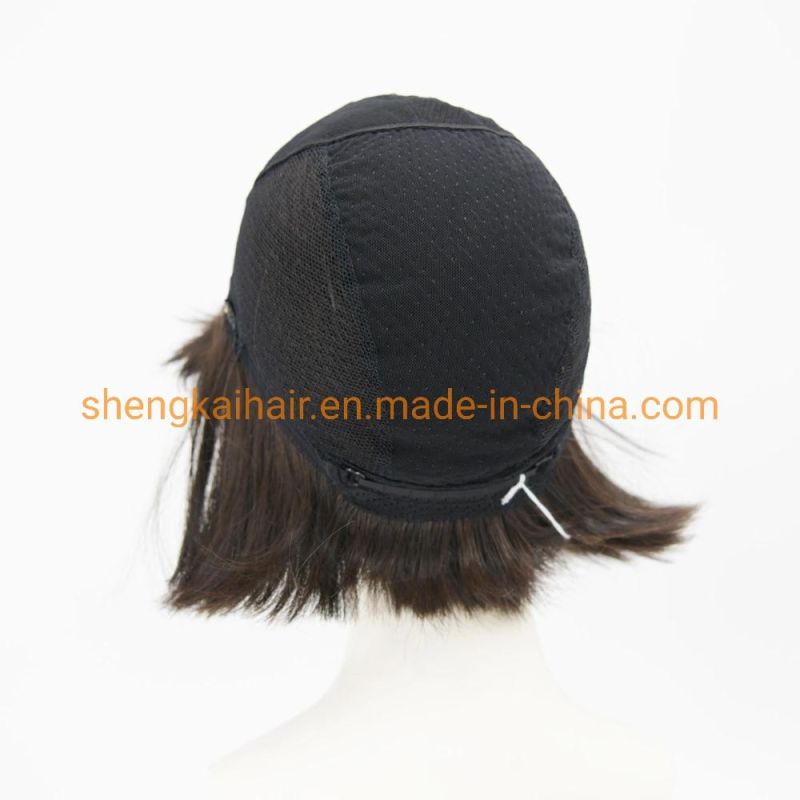 Wholesale High Quality Handtied Synthetic Hair Human Hair Mix Bob Style Hair Wig