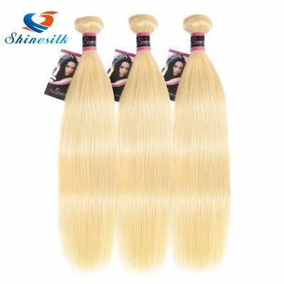 Women Hair #613 Ombre Blonde Hair Bundles 3PC 8inch-26inch None Dark Roots with #613 Straight Hair Weave Brazilian Remy Human Hair Extensions