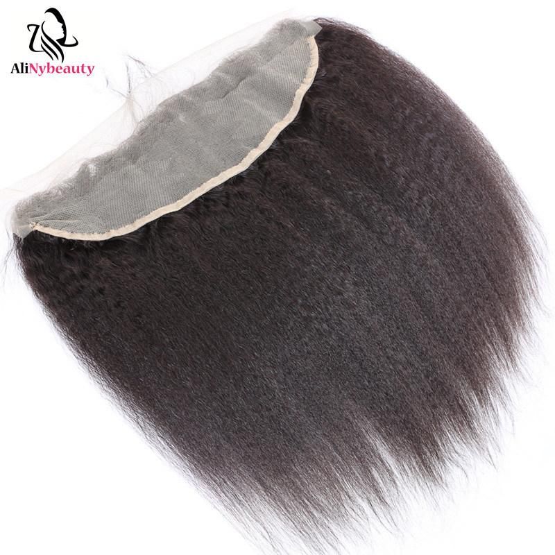 Virgin Cuticle Aligned Hair Peruvian Human Hair Bundles with Lace Frontal