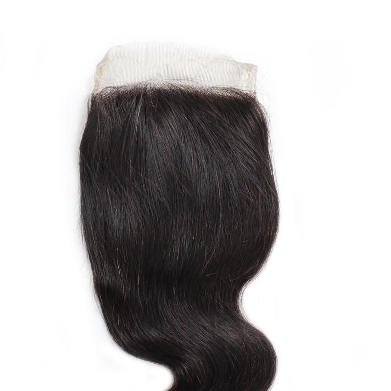4*4 Lace Frontal Closure Body Wave Hair Weaving Wigs Natural Human Hair