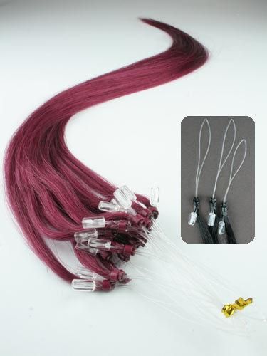Whosale Micro Ring Beads Easy Loop Miro Ring Hair Extension Micro Loop Hair Extension Burg Color (AV-RH00-BURG)