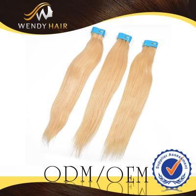 Blonde Color Virgin Human Hair Indian Silky Straight Hair