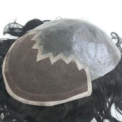 Ljc1581: Human Hair V-Looped Hair Realistic Hair Replacement