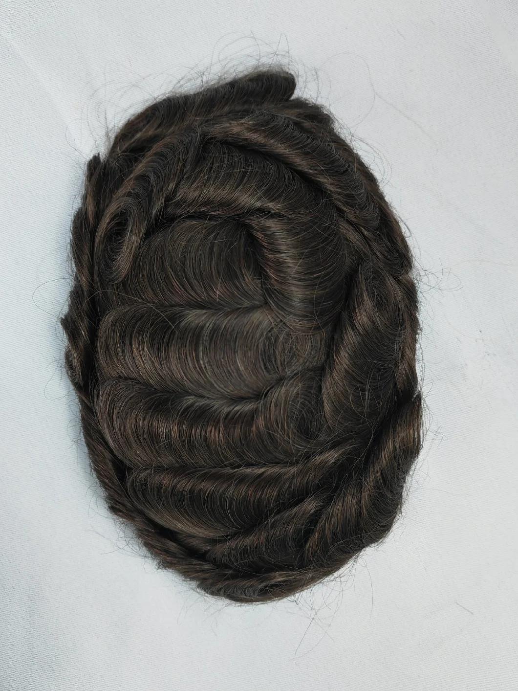 2022 Best Hand Knotted Natural Fine Mono Base Human Hair Wig Made of Remy Human Hair