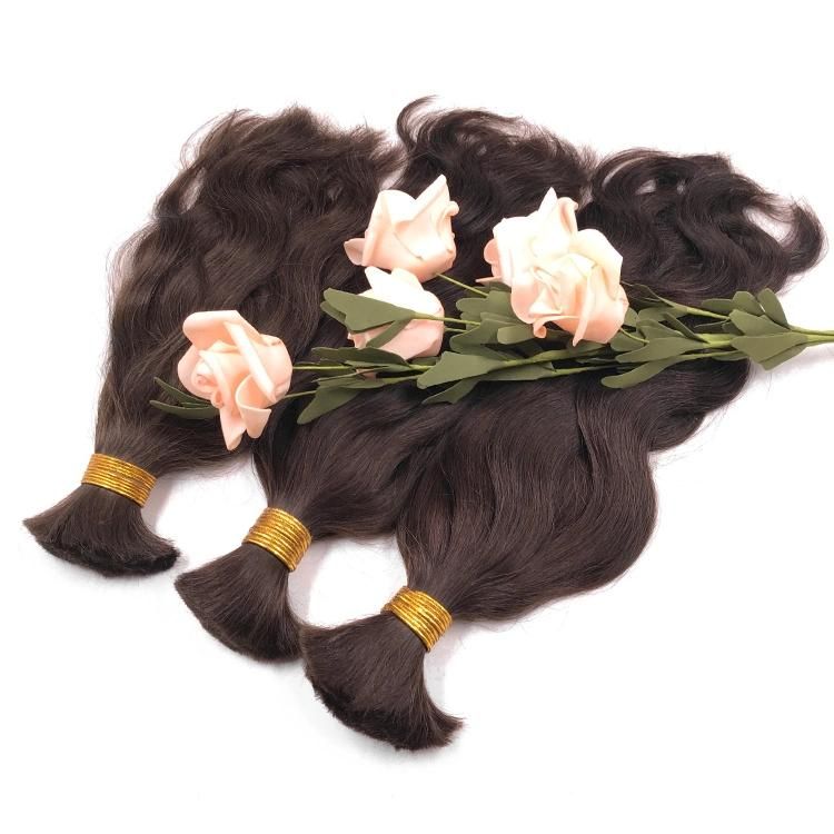 Wholesale Bulk Virgin Hair Ombre Brown Body Wavy Human Hair Bulk Extension