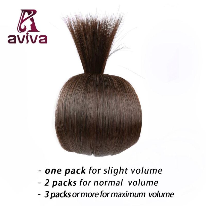 Aviva Hair Extension Tape in Human Hair Extensions 2# 16 Inch Brazilian Straight 20PCS for Women Beautry Tape in Hair Extension