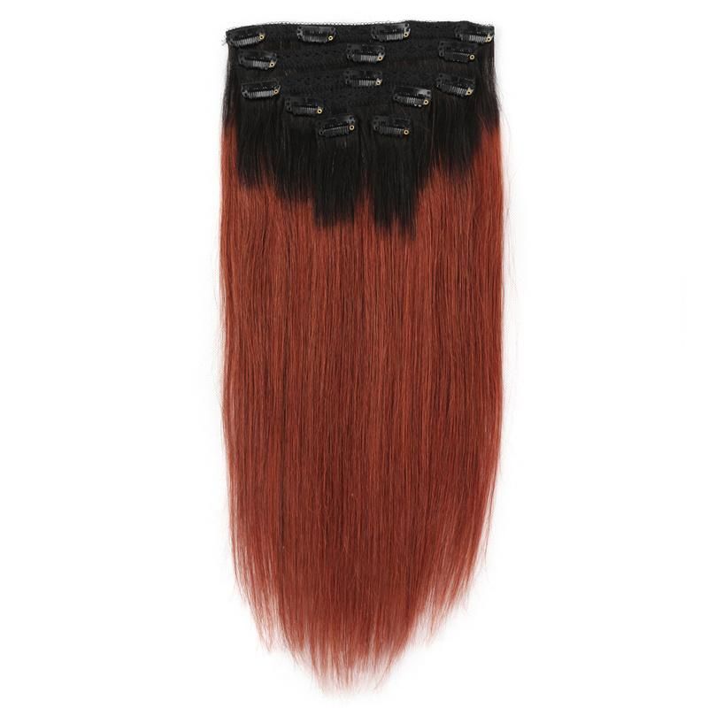 Unprocessed 100% Remy Cheap Double Drawn Cuticle Aligned Human Hair Clip in Hair Extension