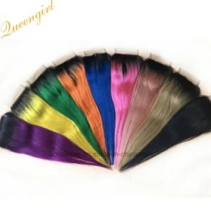 Cuticle Ombre Remy Straight Virgin Peruvian Brazilian Malaysian Indian Human Hair Lace Closure