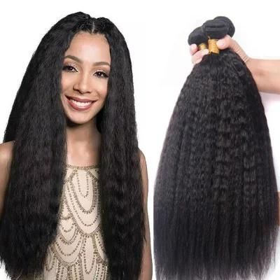 Wholesale Human Hair Weave Bundles Cuticle Aligned Kinky Straight Virgin Human Hair Bundles