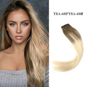 Ks. Wigs High Quality Remy Double Drawn European Weft Human Virgin Hair Extension