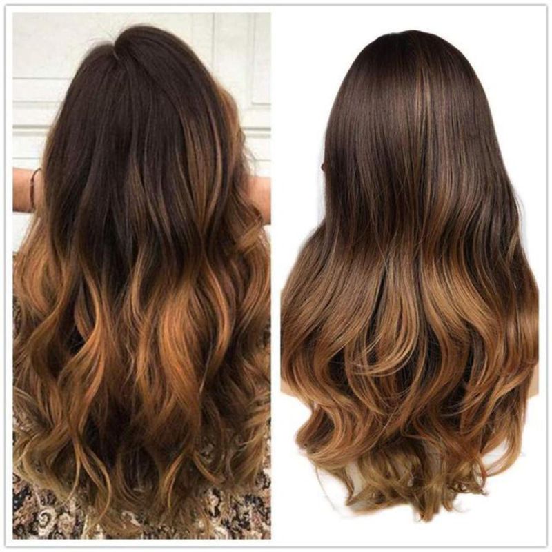 Mixed 1b 30bt27 /Black Dark Brown /430bt27 / P1b/30 / Mix30s /2 85 613/Blonde/ Color Long Wavy Synthetic Wigs for Women Middle Part Wig