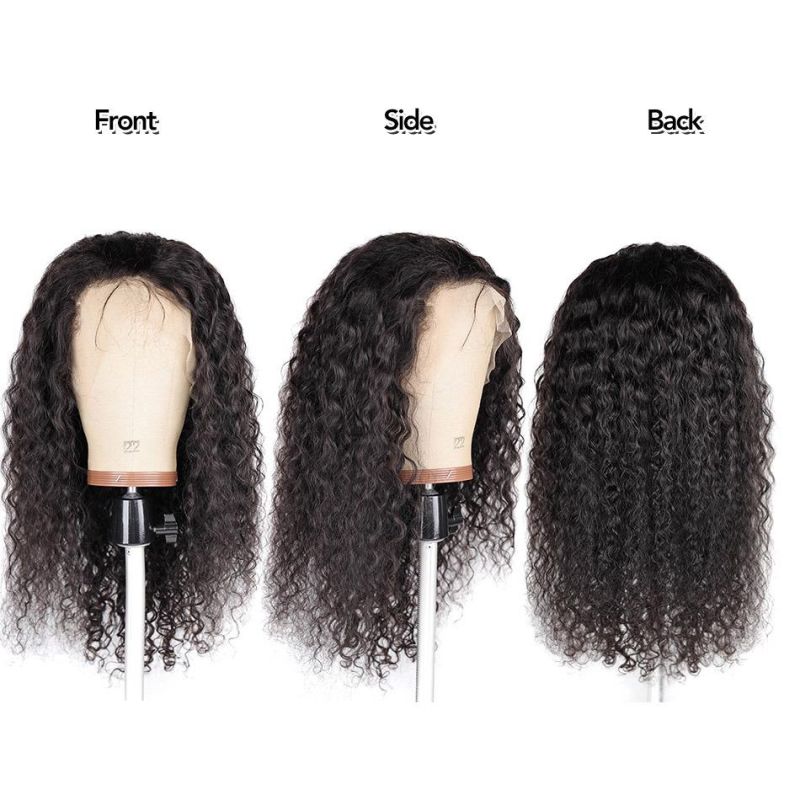 Large Stock Factory Price Length 8-32inch 100% Human Hair Lace Frontal Wigs