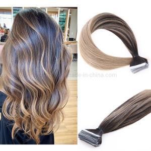 B#2-18 Brazilian Remy Raw Virgin Human Hair PU Tape Hair Extension