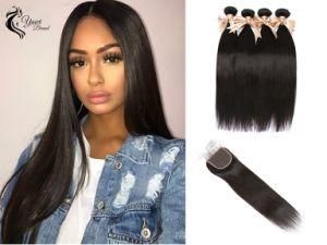 8A Eurasian Straight 100% Pure Hair Extension Natural Black Wholesale for Africans