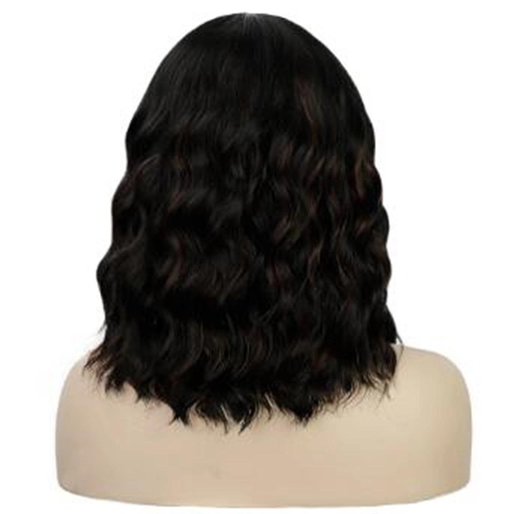 Hot Sale Cheap Natural Artificial Bob High Quality Synthetic Hair Cut Wavy Wigs for Black Women Wigs