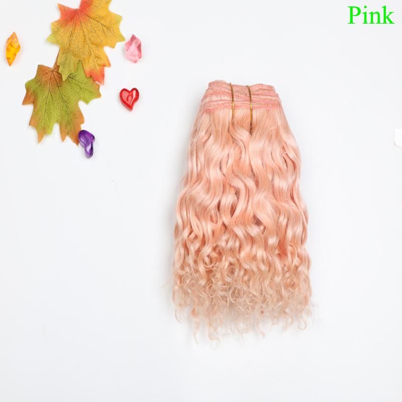 High Quality Clothing Doll Wig for America Girl Doll Wig Angora Wefts Goat Hair Cloth Doll Mohair Hair Weaving