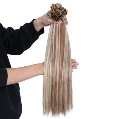 Wholesale Price 12A Virgin Unprocessed Hair Straight U Tip Hair Extension