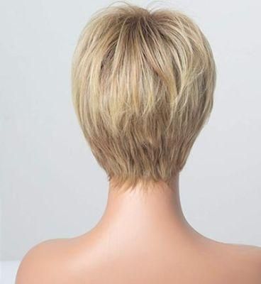 Short Blonde Wigs with Bangs Wigs for Women