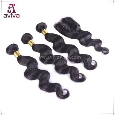 Factory Weaving Body Wave Hair Extension Double Drown Remy Virgin Brazilian Human Hair