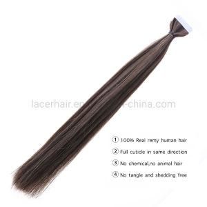 P#2-6 Wholesale New Fashion Malaysian Straight Customized Virgin Tape Human Hair Extensions