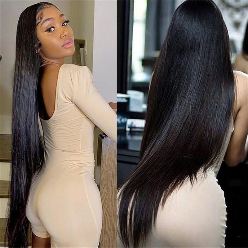 Luxuve High Quality 100% Human Hair Bundles Virgin Aligned Cuticle Human Hair Straight Wave Hair Vendors Free Sample