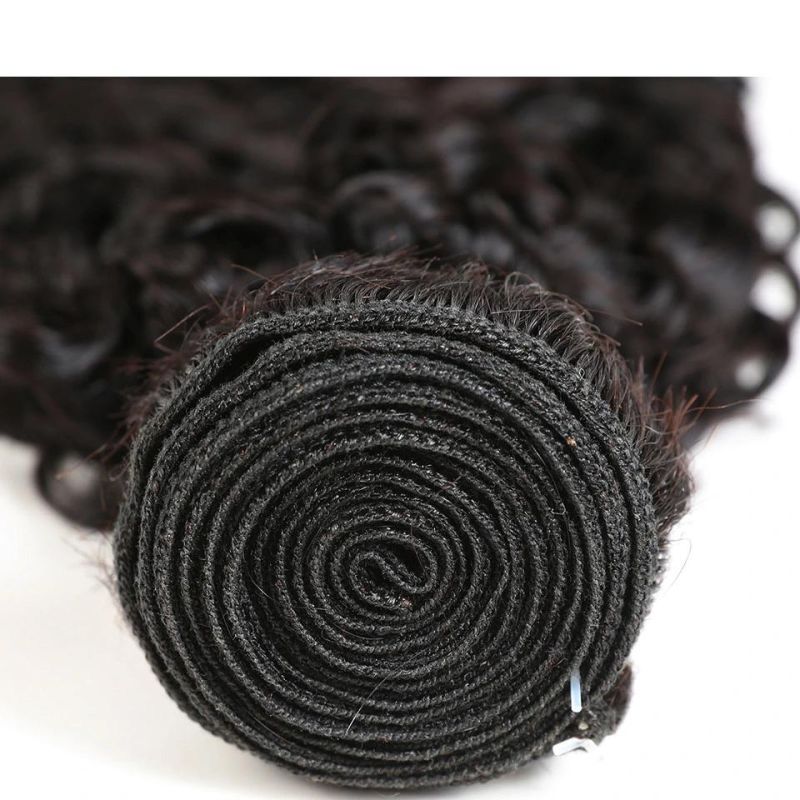 Cheap Virgin Brazilian Jerry Curly Weave Human Hair Bundles with Lace Closure