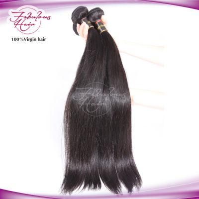 Natural Mink Hair Silk Brazilian Straight Hair Weave