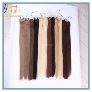Customized Color High Quality Double Drawn Micro Ring Extension Hairs with Factory Price Ex-027