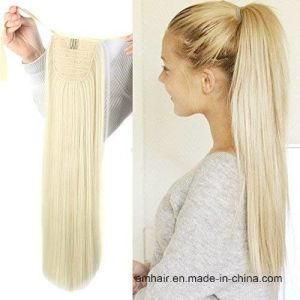 Drawstring Ponytail Clip in Hair Extensions Ponytail Hairpiece Binding Pony Tail Extension for Girl Lady Woman