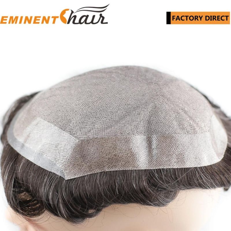 Custom Made Men′s Toupee Remy Hair