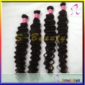 Natural Color Deep Wave Mongolian Virgin Hair Extension (SB-MO-DW)