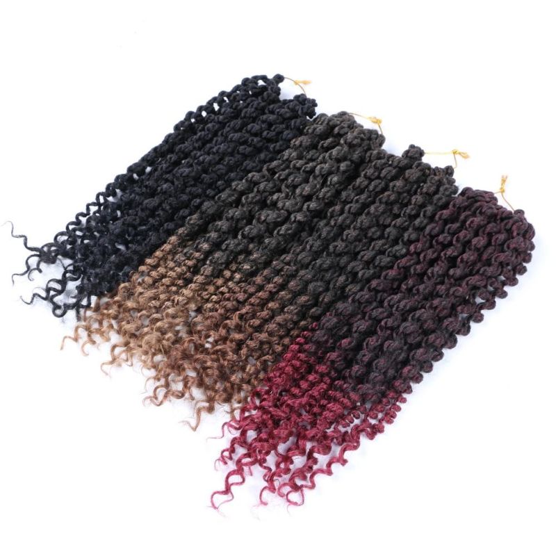 14inch Pre-Twisted Crochet Spring Twist Braids Hair with Curly Ends Synthetic Hair Extension