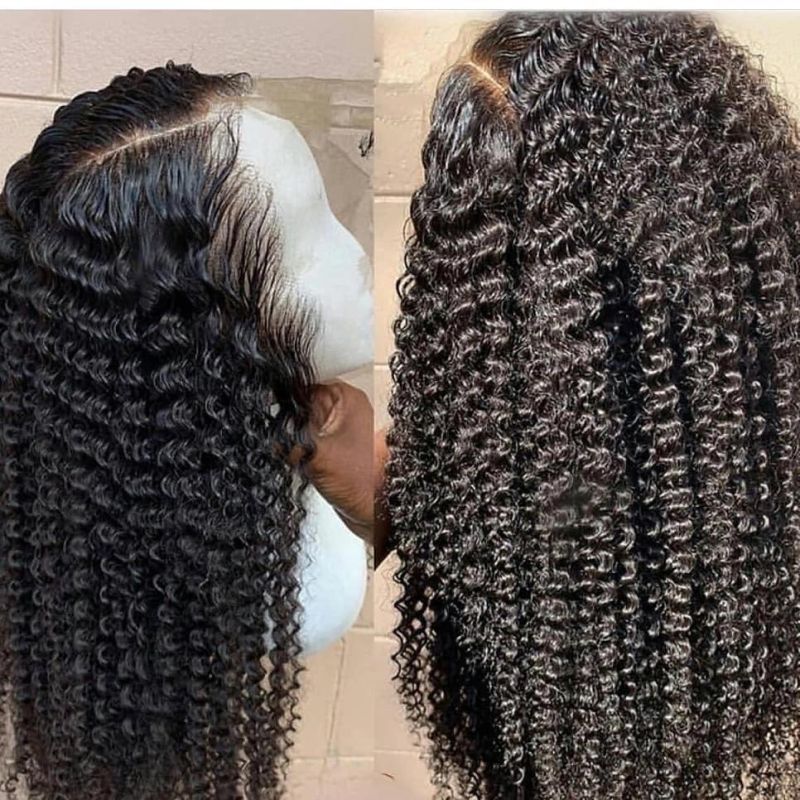 Hot Curly Human Hair Lace Front Wigs for Women with Baby Hair Brazilian Remy Hair Pre Plucked Middle Part Lace Front Wigs
