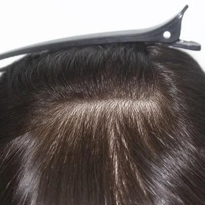 Normal Injected (flat injected) Skin Custom Made Women&prime;s Natural Hair Toupee