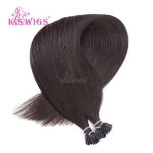 K. S Wigs Color #1b Virgin Remy Human Hair Extension I Tip Hair