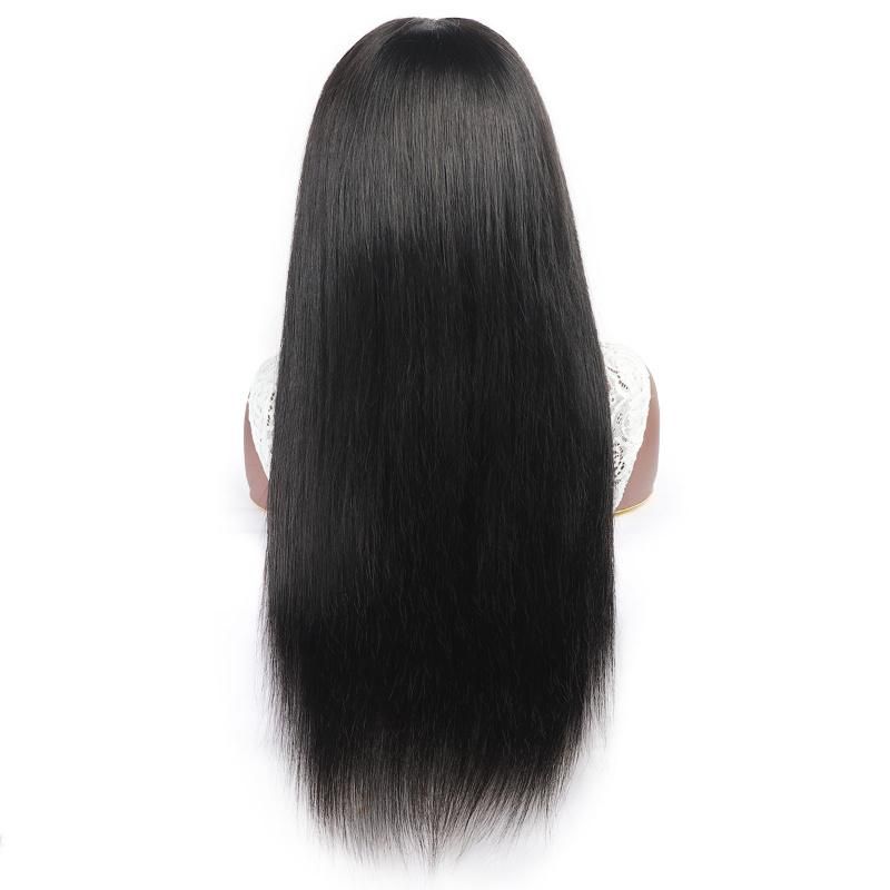 Cheap Wholesale Straight Brazilian Human Hair Glueless Headband Wig