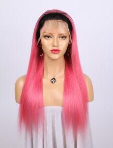 100% Human Hair Straight Colourful Wigs Supplier Full Lace Wig/Lace Front Wig