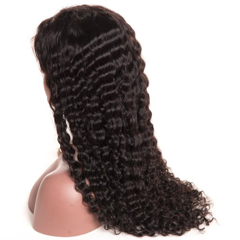 Shine Silk Glueless Lace Front Remy Human Hair Wigs for Black Women Pre Plucked Brazilian Deep Wave Wig with Baby Hair