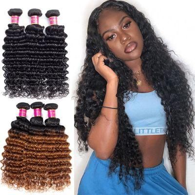 Kbeth Hot Selling Cuticle Aligned Deep Wave Hair 10A Grade Virgin Deep Wave Hair Can by 1/3/4 Bundles Human Hair Deep Curly Weft