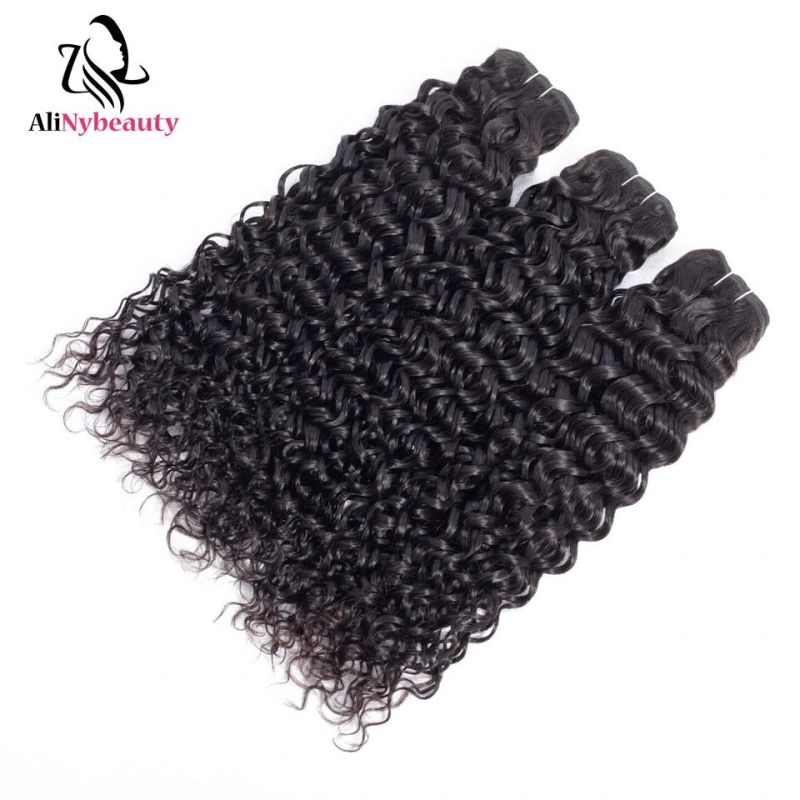 Hot Selling Product Virgin Human Hair Water Wave Bundle with Lace Frontal