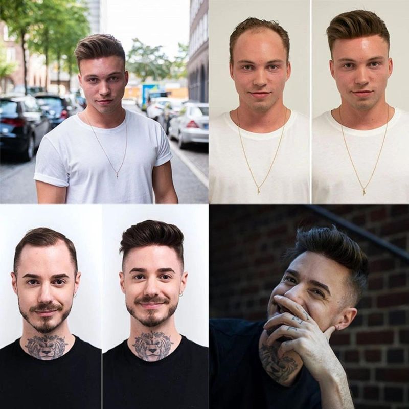 Kbeth Men′ S Wig Toupees Factory Price 2021 Newest Fashion Large Stocks Natural Color Wholesale Virgin Hair Human Super Thin Skin Afro Curly Man Toupee