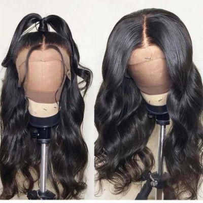 Full Lace Wig Human Hair 150% Density Body Wave Full Lace Wigs for Women Natural Color (16 inch)