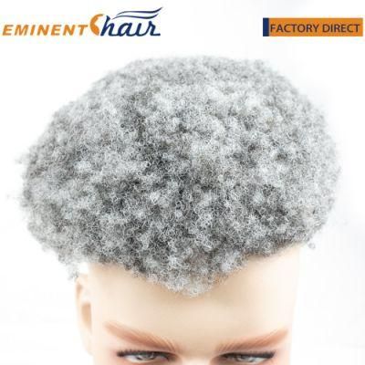 Human Hair Custom Made Afro Men&prime;s Hair Piece Toupee